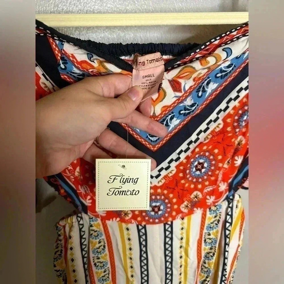 Flying Tomato NWT Colorful Cutout Jumpsuit Small - Picture 7 of 7